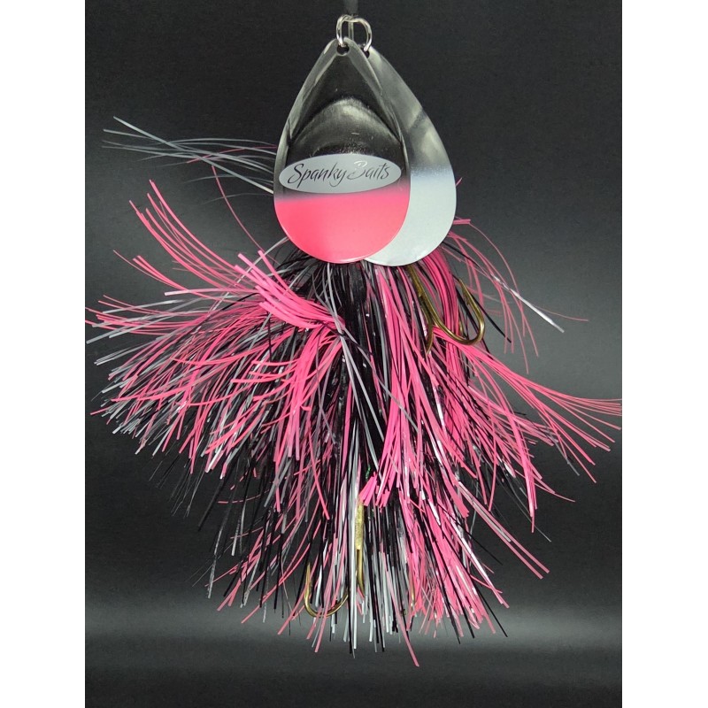 Pinkerton with Smoke White Tip and Smoke Pink Tip Blades